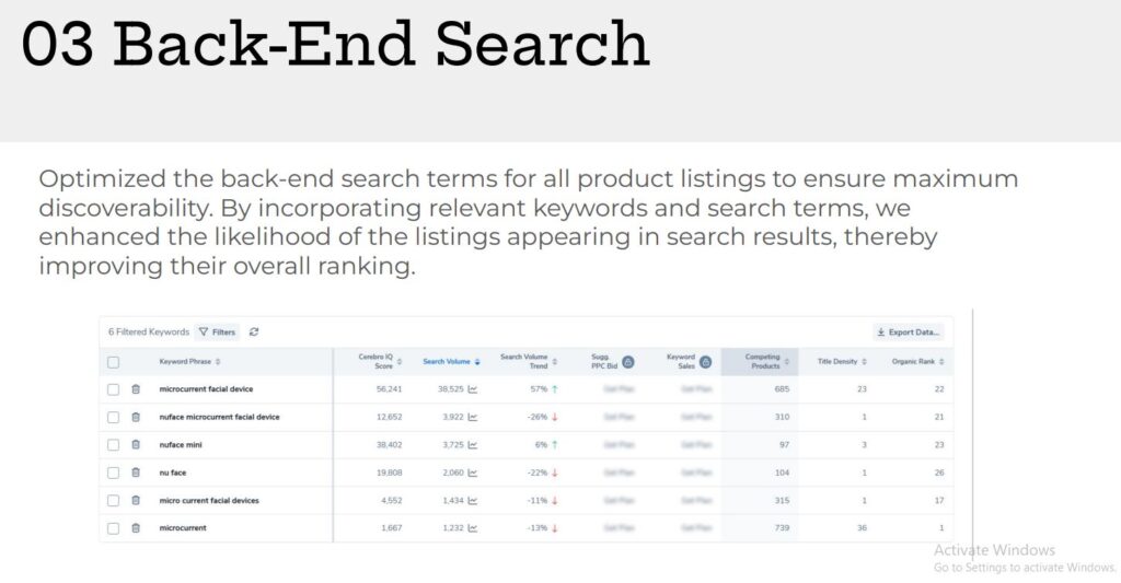 3- backend search