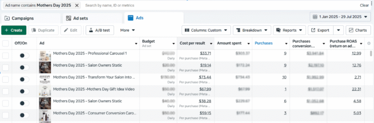 Mother’s Day 2025 – May 2025 ppc 1