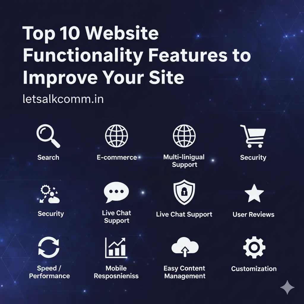 Top 10 Website Functionality Features to Improve Your Site